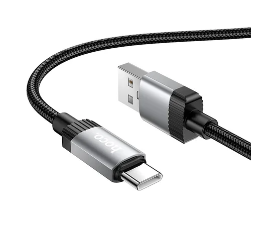 Дата кабель Hoco X117 Star USB to Type-C 3A (1m) Black
