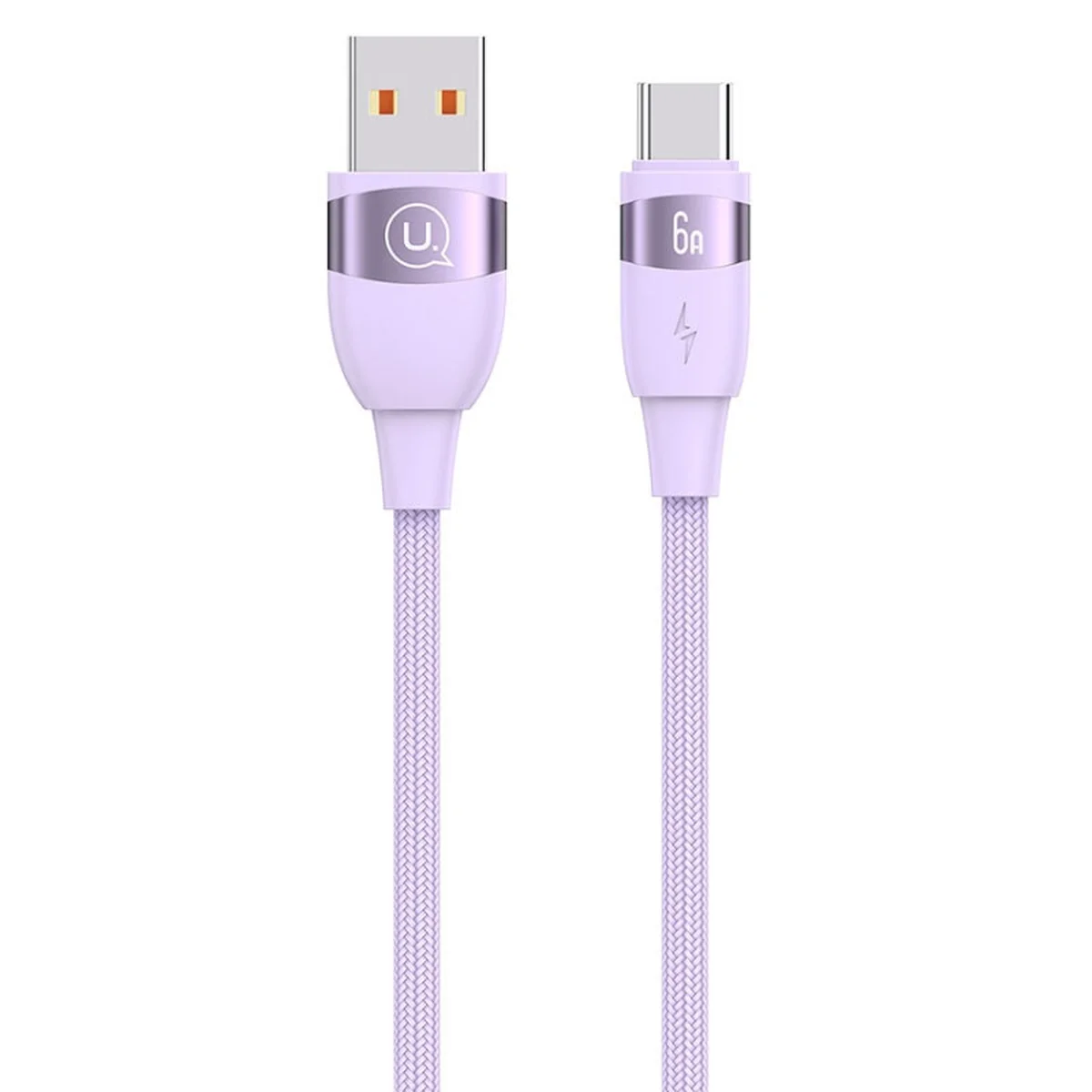 Дата кабель Usams US-SJ631 U85 USB to Type-C 6A (2m) Purple