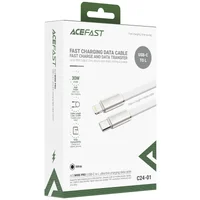 Дата кабель Acefast C24-01 Type-C to Lightning 30W (1.2m) White