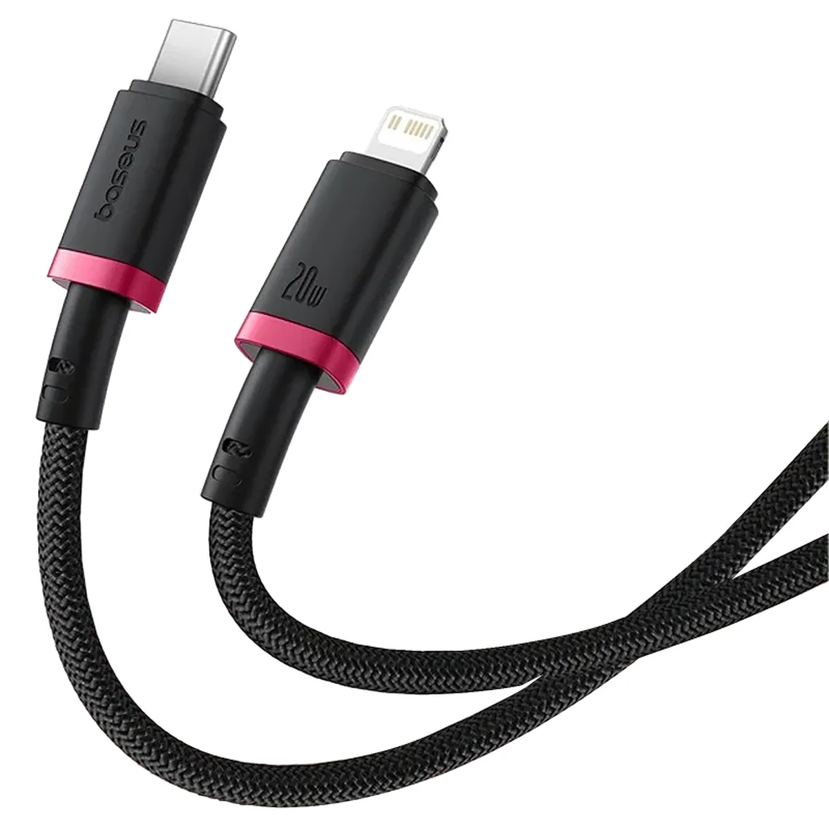Дата кабель Baseus Dura Series Fast Charging Type-C to Lightning 20W (1m) (CB000123) Red / Black