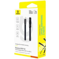 Дата кабель Baseus MVP 3 Type-C to Type-C 100W (2m) (P10382500121) Cosmic Black