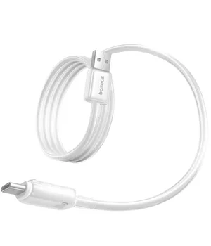 Дата кабель Baseus Crystal USB to Type-C 100W (1m) (E04279) Moon White