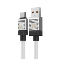 Дата кабель Baseus CoolPlay Series USB to Type-C 100W (1m) (CAKW00060) White