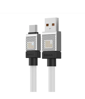 Дата кабель Baseus CoolPlay Series USB to Type-C 100W (1m) (CAKW00060) White