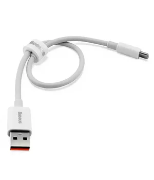 Дата кабель Baseus Superior Series Fast Charging USB to Type-C 100W (0.25m) (P10320102) Moon White