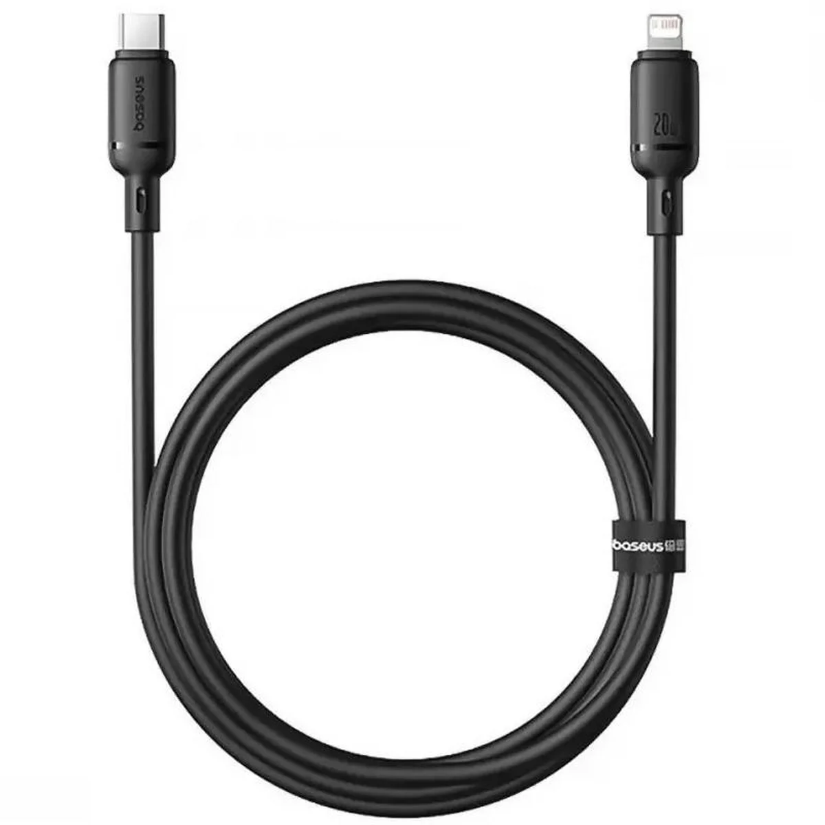 Дата кабель Baseus Silky Series OS Fast Charging Type-C to Lightning 20W (2m) (P10377701) Cluster Black