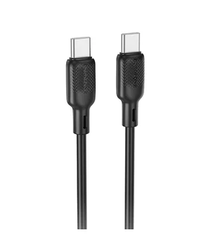 Дата кабель Borofone BX113 Lenny Type-C to Type-C 60W (1m) Black