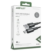 Дата кабель Acefast C1-04 USB to Type-C 3A (1.2m) Black
