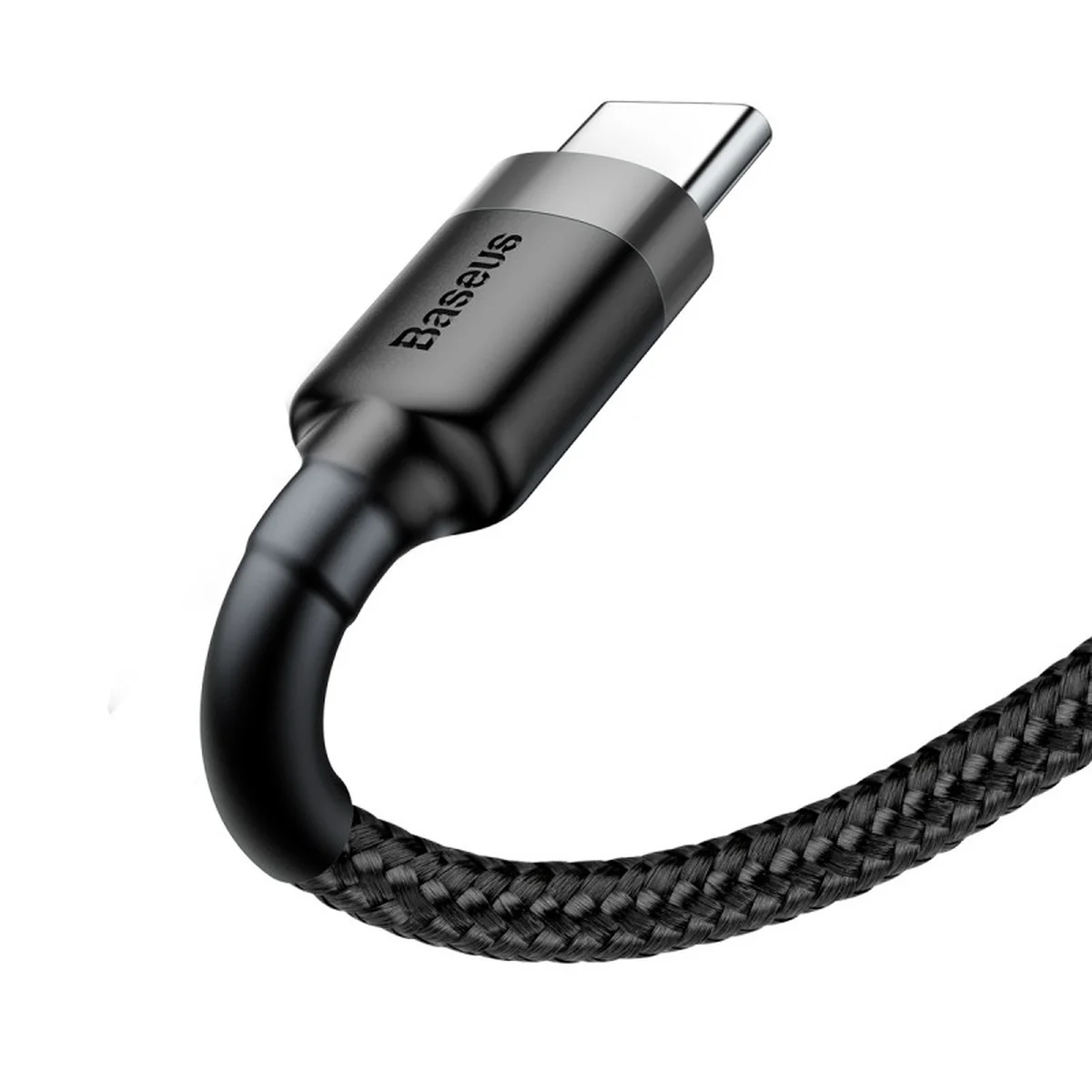 Дата кабель Baseus Cafule USB to Type-C Cable 3A (0.5m) (CATKLF-A) Серый / Черный