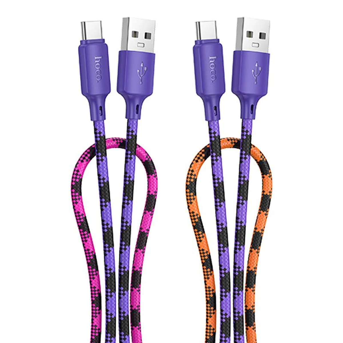 Дата кабель Hoco X116 Meridian USB to Type-C 3A (1m) Gradient Purple Mix