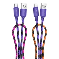 Дата кабель Hoco X116 Meridian USB to Type-C 3A (1m) Gradient Purple Mix