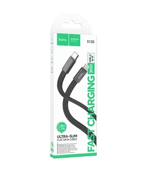 Дата кабель Hoco X125 Exceso Type-C to Lightning 30W (1m) Black