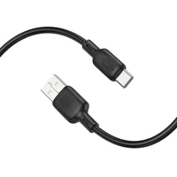 Дата кабель Borofone BX113 Lenny USB to Type-C 3A (3m) Black
