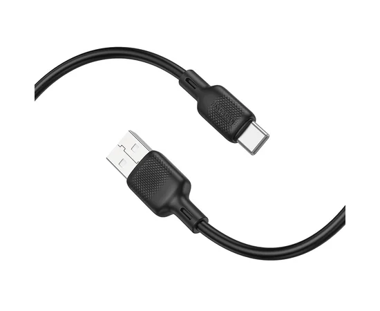 Дата кабель Borofone BX113 Lenny USB to Type-C 3A (3m) Black