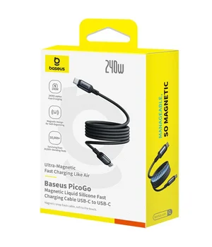 Дата кабель Baseus PicoGo Type-C to Type-C 240W (2m) (E04233) Cosmic Black