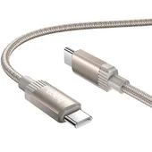Дата кабель Hoco X117 Star Type-C to Type-C 60W (1m) Gold