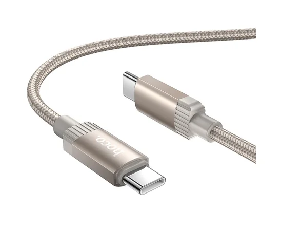 Дата кабель Hoco X117 Star Type-C to Type-C 60W (1m) Gold