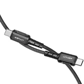 Дата кабель Acefast C1-03 Type-C to Type-C 60W (1.2m) Black
