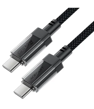 Дата кабель Acefast C12-03 Type-C to Type-C 60W (1.2m) Black