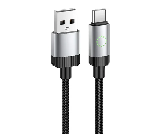 Дата кабель Hoco X117 Star USB to Type-C 3A (1m) Black