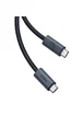 Дата кабель Baseus Flash 2 USB4 Full-Featured Type-C to Type-C 240W (1.8m) (P10311803112) Cluster Black