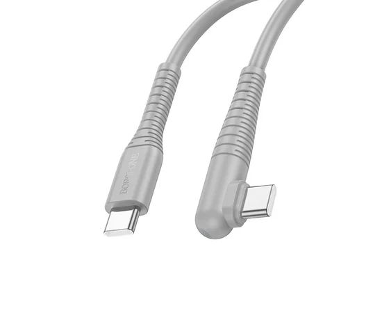 Дата кабель Borofone BX105 Corriente 60W Type-C to Type-C (1m) Gray