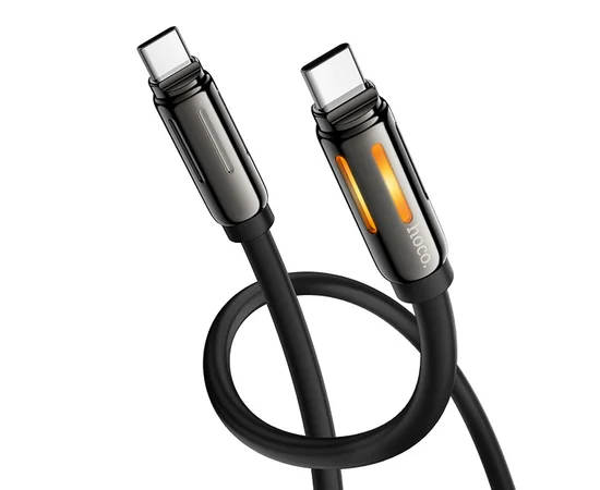 Дата кабель Hoco U136 Prize Type-C to Type-C 60W (1.2m) Black