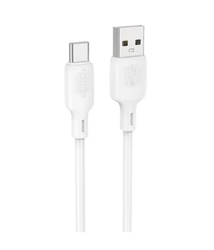 Дата кабель Borofone BX113 Lenny USB to Type-C 3A (1m) White