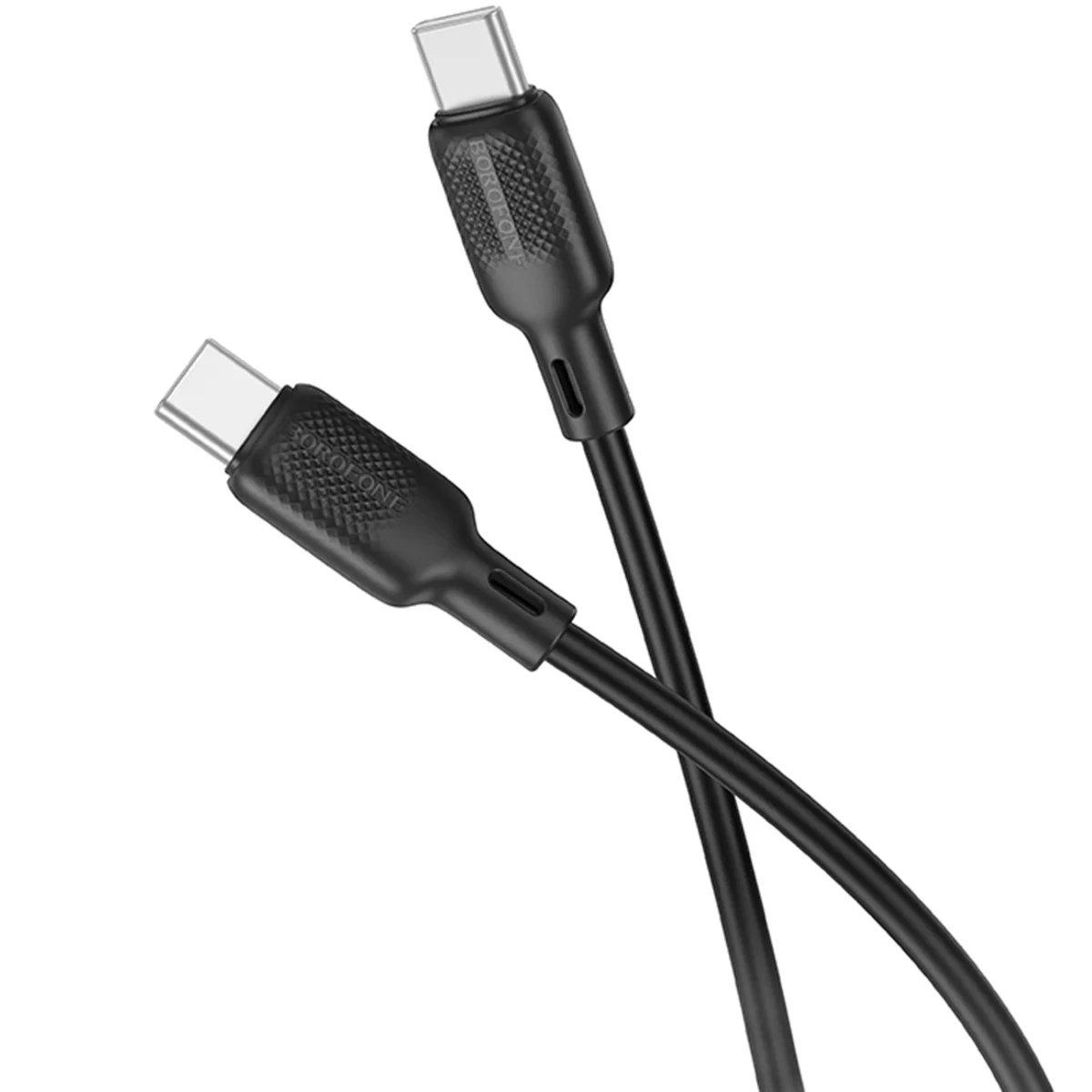Дата кабель Borofone BX113 Lenny Type-C to Type-C 60W (1m) Black