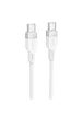 Дата кабель Hoco X109 Energy silicone Type-C to Type-C 60W (1m) White