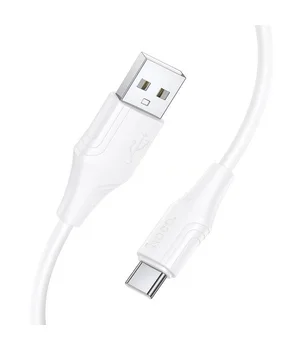Дата кабель Hoco X124 Bien silicone USB to Type-C 3A (1m) White