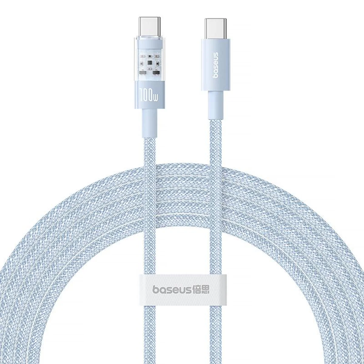 Дата кабель Baseus Gem Fast Charging Type-C to Type-C 100W (1m) (P10373000111) Galaxy Blue