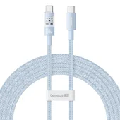 Дата кабель Baseus Gem Fast Charging Type-C to Type-C 100W (1m) (P10373000111) Galaxy Blue