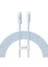 Дата кабель Baseus Gem Fast Charging Type-C to Type-C 100W (1m) (P10373000111) Galaxy Blue