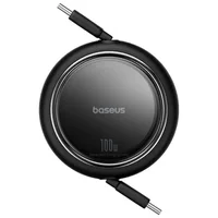 Дата кабель Baseus Free2Draw Mini Retractable Type-C to Type-C 100W (1m) (P10364500) Cluster Black