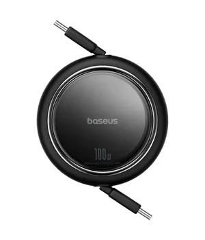 Дата кабель Baseus Free2Draw Mini Retractable Type-C to Type-C 100W (1m) (P10364500) Cluster Black