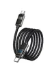 Дата кабель Hoco U137 Line with display Type-C to Type-C 60W (1.2m) Black