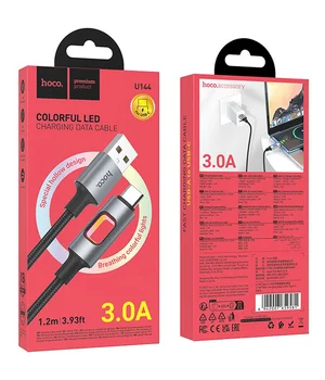 Дата кабель Hoco U144 New USB to Type-C 3A (1.2m) Black