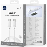 Дата кабель WIWU C090 Stellar Type-C to Type-C 60W (1m) White