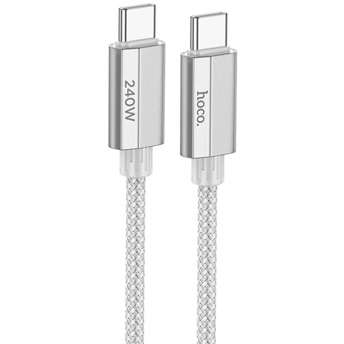 Дата кабель Hoco U134 Primero Type-C to Type-C 240W (1.8m) Gray