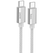 Дата кабель Hoco U134 Primero Type-C to Type-C 240W (1.8m) Gray
