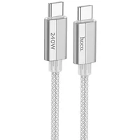 Дата кабель Hoco U134 Primero Type-C to Type-C 240W (1.8m) Gray