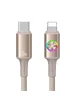 Дата кабель Usams US-SJ753 With Colorful Light Huan Ser. Type-C to Lightning 30W (1.2m) Desert Titanium