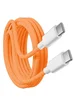 Дата кабель USB-C to USB-C FineWoven iP17 for Apple (AAA) (1m) (box) Orange