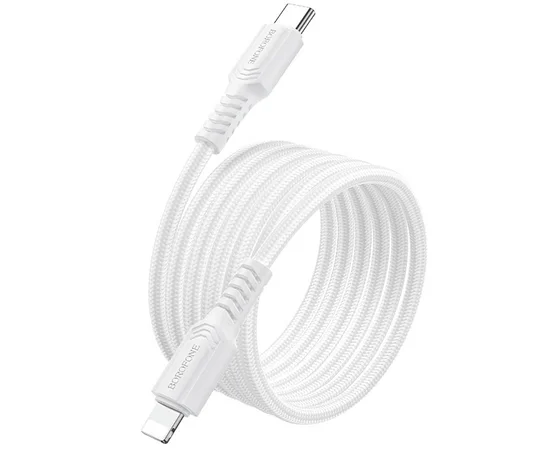 Дата кабель Borofone BX116 Certain Type-C to Lightning 27W (1m) White