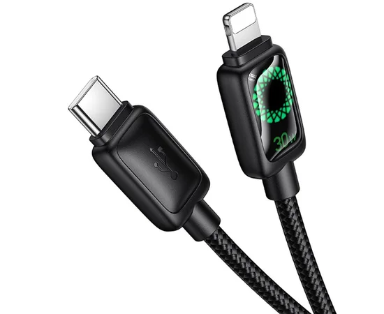 Дата кабель Hoco U146 Mundo Type-C to Lightning 30W (1.2m) Black