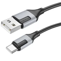 Дата кабель Borofone BX101 Creator USB to Type-C 3A (1m) Black