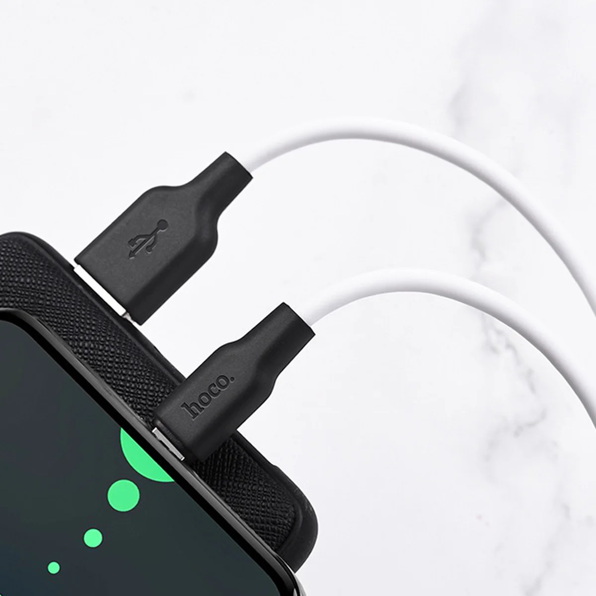 Дата кабель Hoco X21 Silicone Type-C Cable (1m) Чорний / Білий