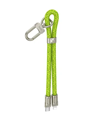 Дата кабель-шнурок Hoco GH5 Elegant Type-C to Lightning (0.21m) Fluorescent Green