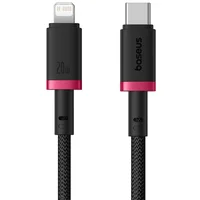 Дата кабель Baseus Dura Series Fast Charging Type-C to Lightning 20W (2m) (CB000123) Red / Black